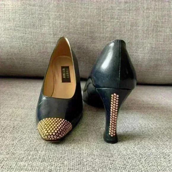Stuart Weitzman Shoes - Stuart Weitzman | Vintage black studded  heels
